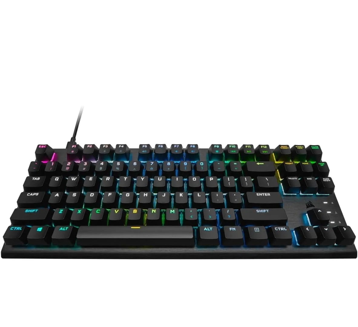 كيبورد ألعاب Corsair K60 PRO TKL RGB بدون لوحة أرقام بسويتشات OPX بصرية ميكانيكية – CH-911D01A-NA - Image 4