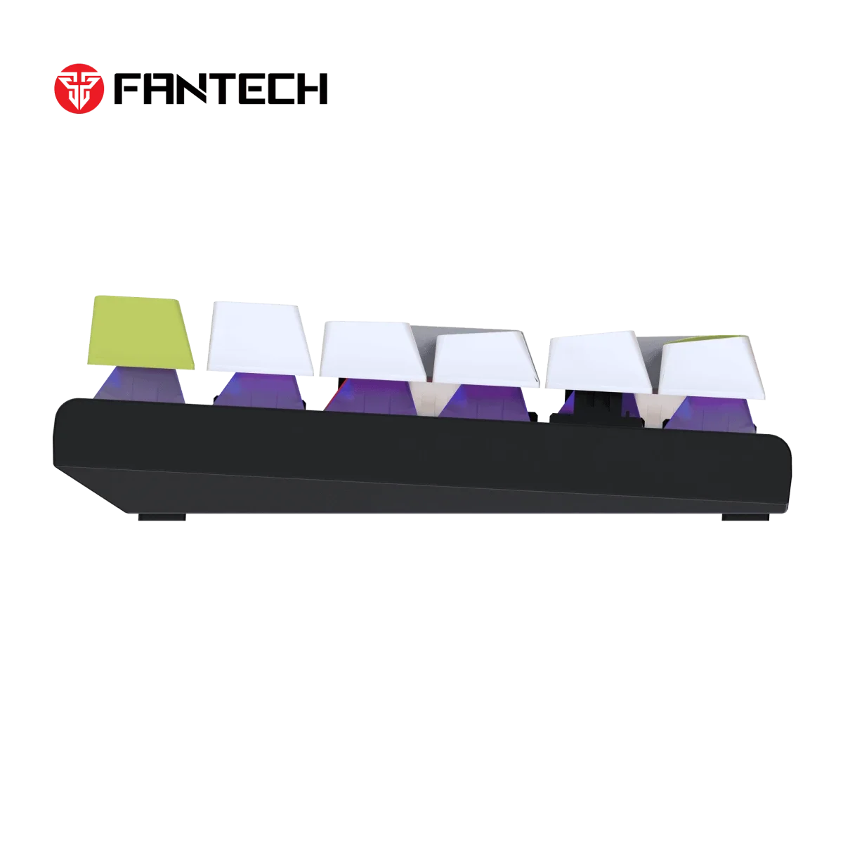 Fantech Mechanical Wired Keyboard White/Blue with Taro Switch - ATOM104S MORI MK878S - Image 3