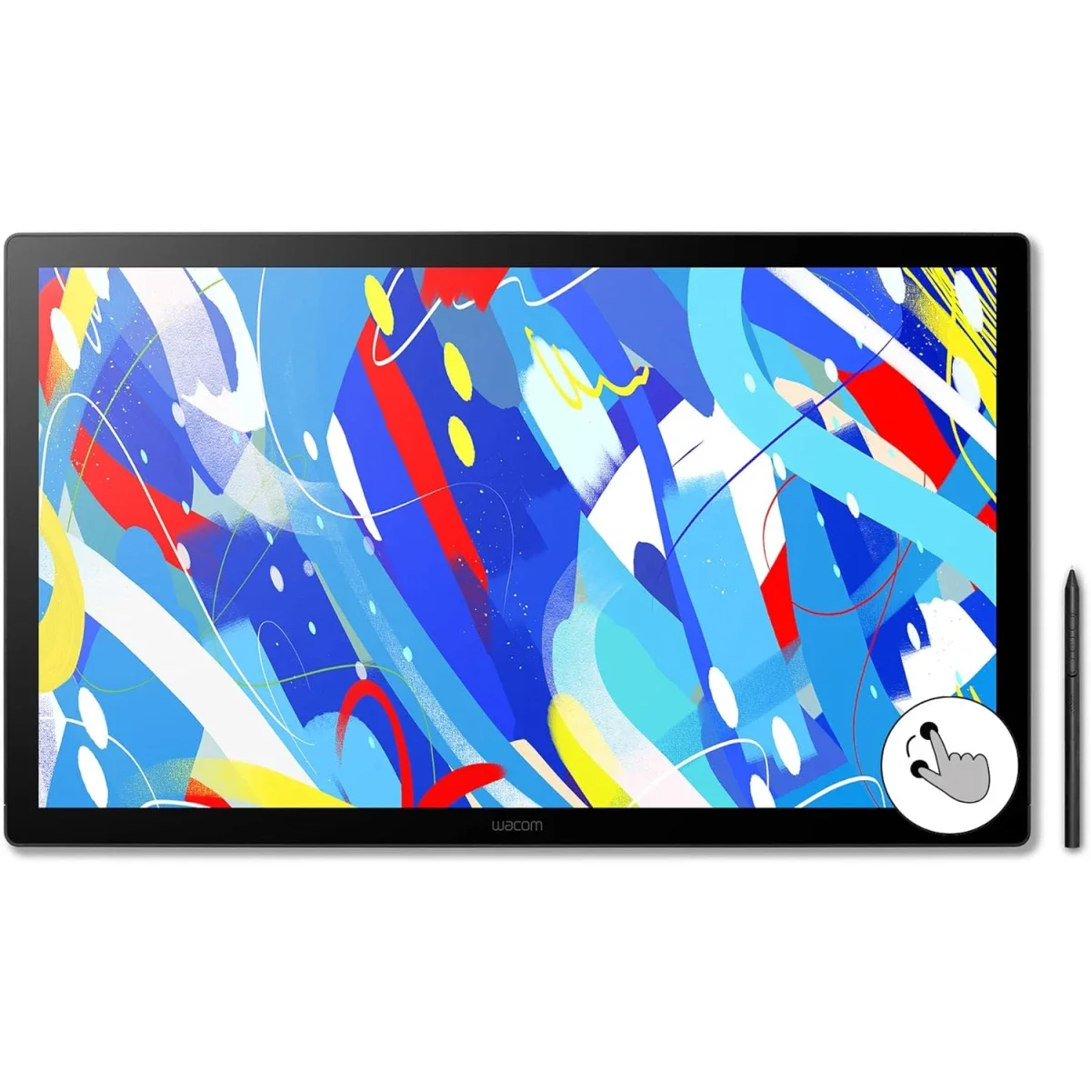 لوح رسم بشاشة Wacom Cintiq 24 Touch مقاس 23.8 إنش بدقة 1920x1080 وUSB-C DTH246K0B