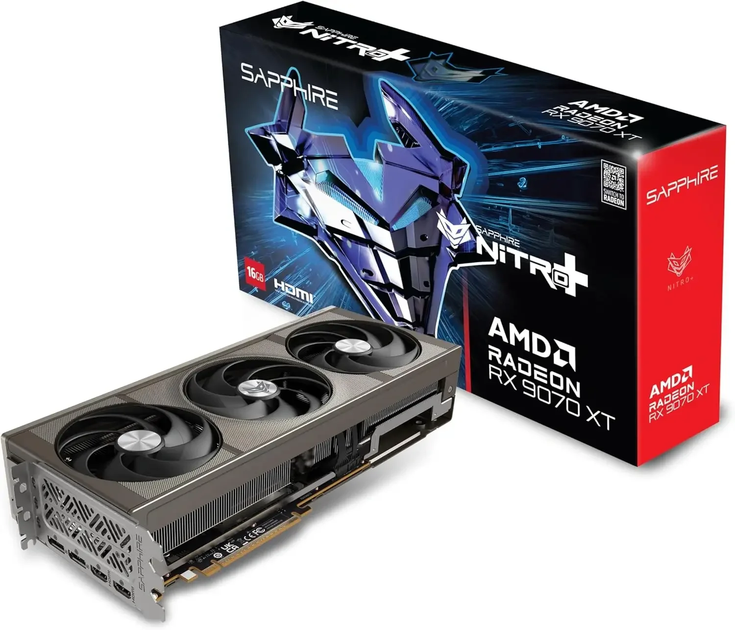 كرت شاشه SAPPHIRE NITRO+ Radeon RX 9070 XT Gaming OC بسعه 16GB GDDR6