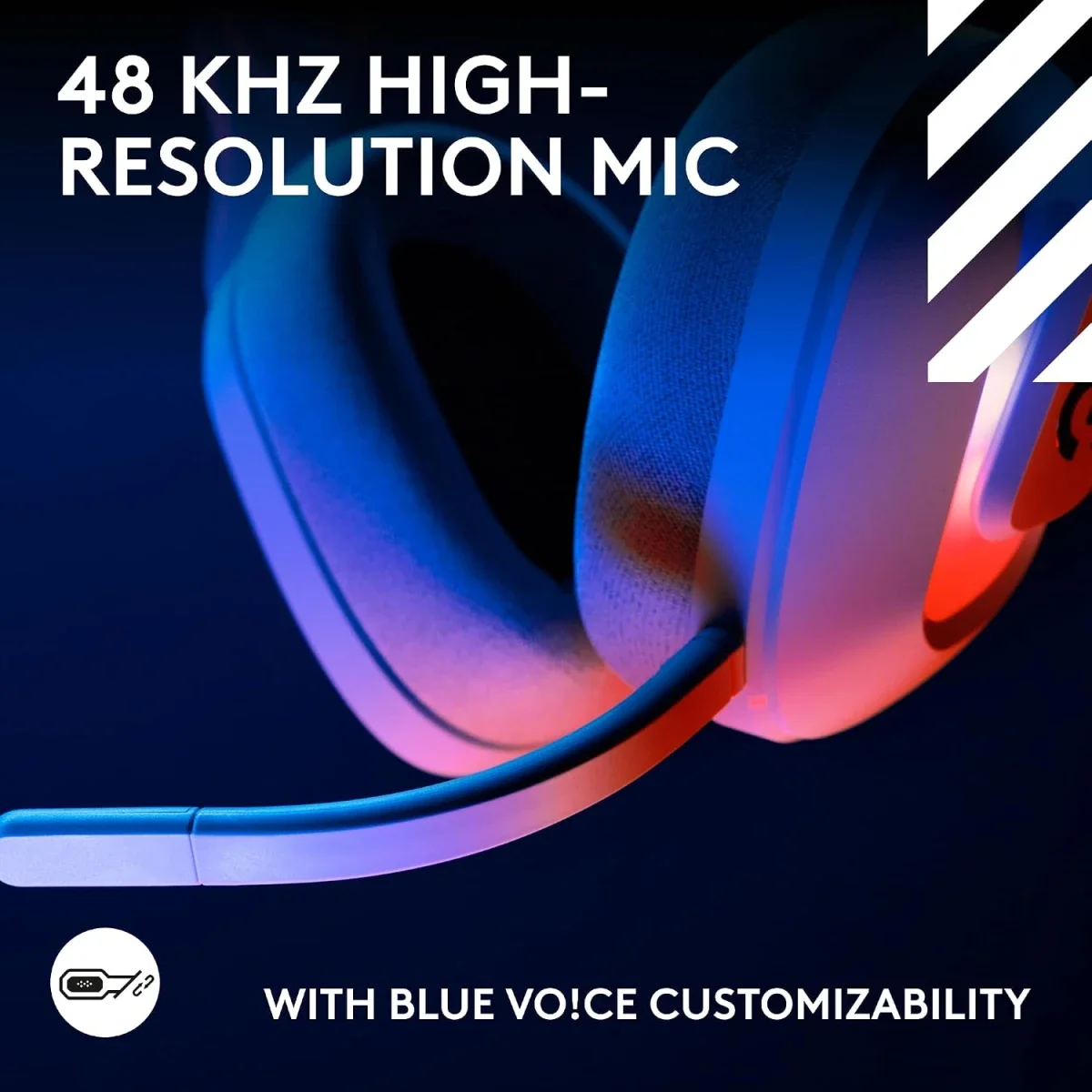 سماعة ألعاب لاسلكية Logitech ASTRO A20 X LIGHTSPEED باللون الأبيض - Image 4