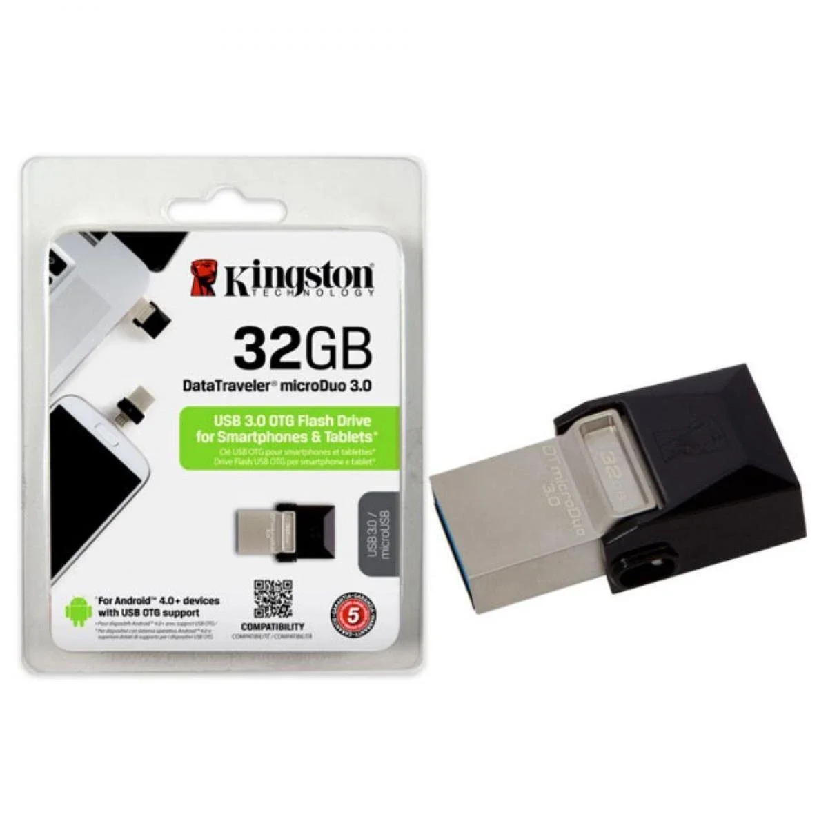 فلاش USB Kingston DataTraveler microDuo DTDUO3/32GB 3.0 OTG