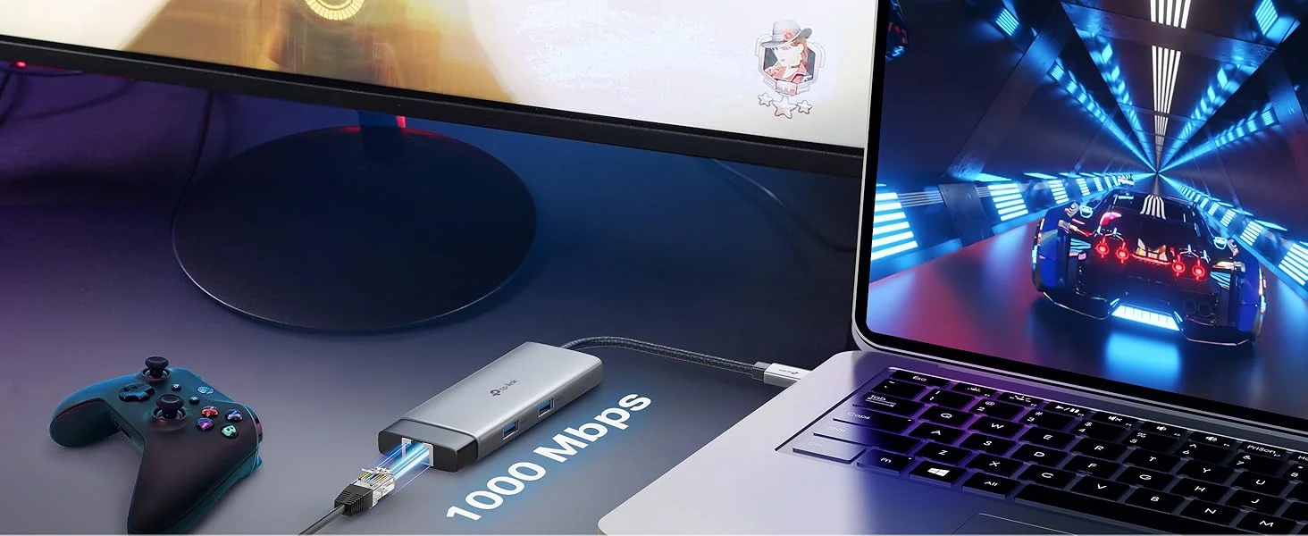 موزع USB-C 6 في 1 TP-LINK UH6120C مع HDMI 4K@60Hz وإيثرنت جيجابت وPD 100W - Image 12