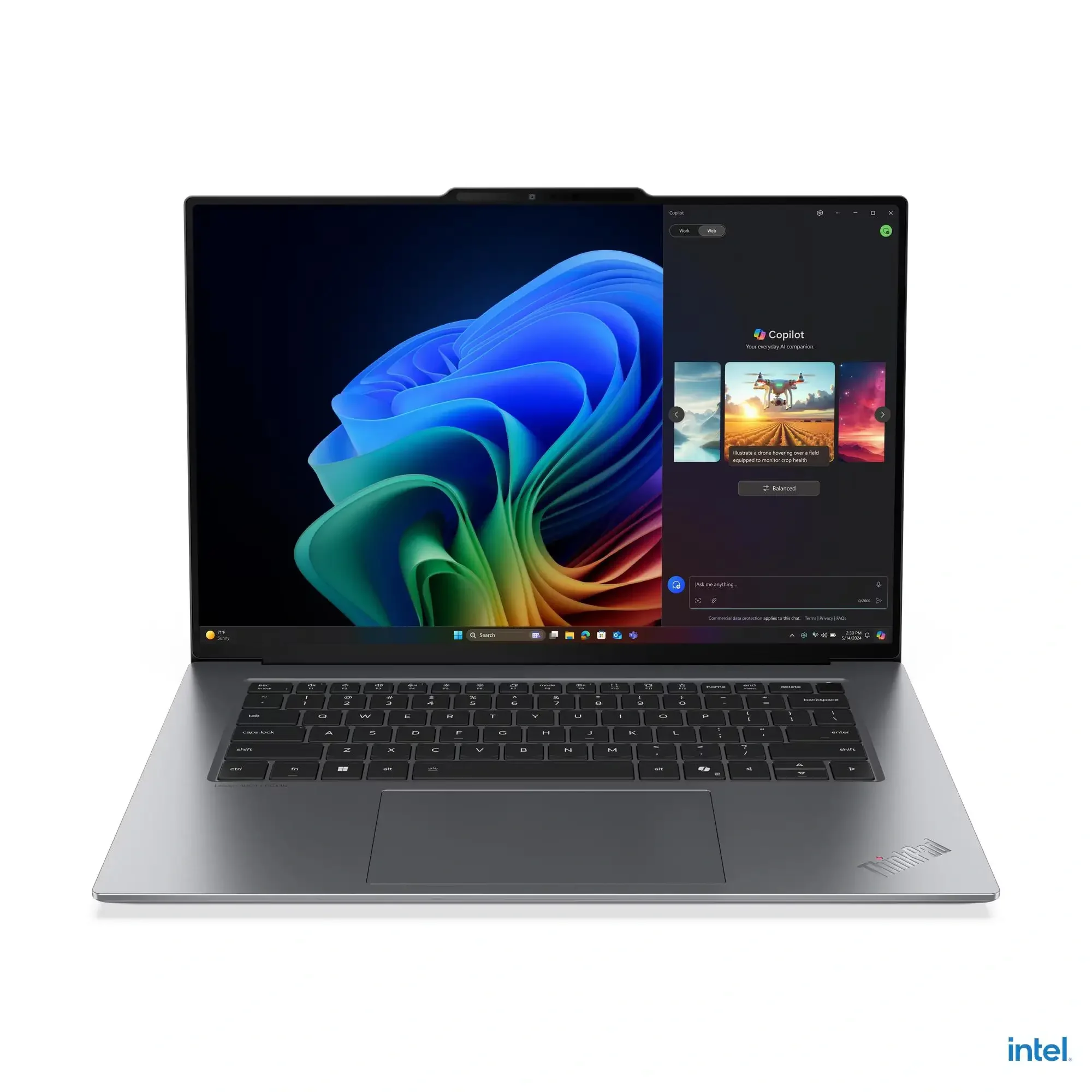 لابتوب أعمال Lenovo ThinkPad X9-15 Gen 1 Aura Edition بمعالج Intel Core Ultra 7 258V وشاشة 15.3 إنش 2.8K OLED تدعم اللمس - Image 1