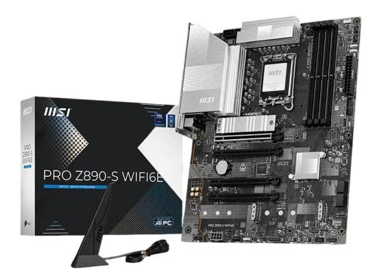 MSI PRO Z890-S WIFI Wi-Fi 6E ATX Motherboard for Intel Core Ultra Series 2 - Thumbnail 3