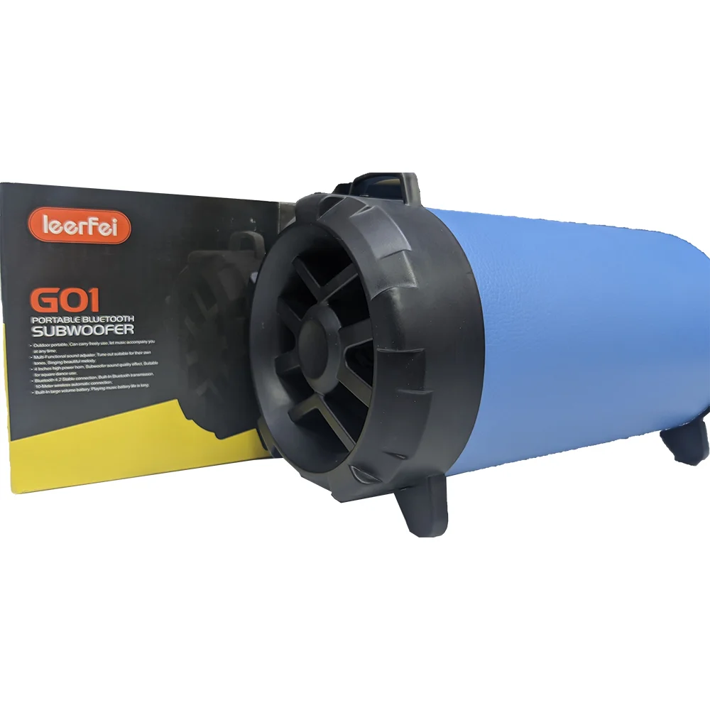 سماعة محمولة LEERFEI GO 1 لاسلكية ببلوتوث 4.2 - أزرق - Image 4