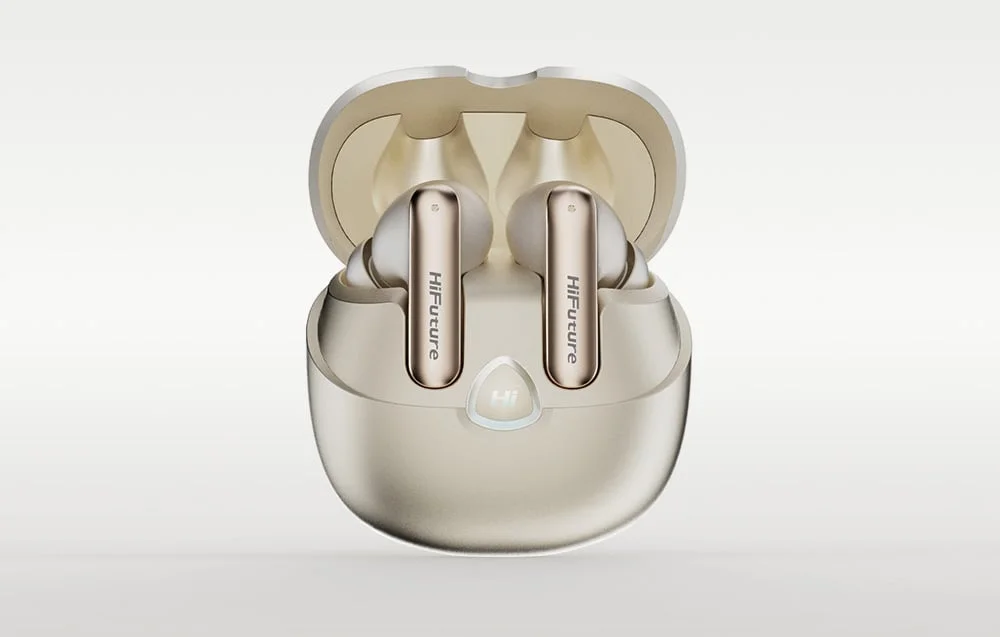 سماعات أذن HiFuture SonicAir اللاسلكية Bluetooth 5.3 مع ENC ووقت تشغيل 25 ساعة - ذهبي - Thumbnail 7