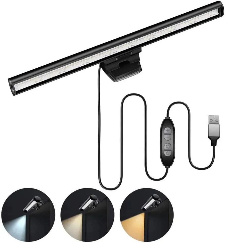 USB Monitor Light Bar with 3 Adjustable Color Temperatures
