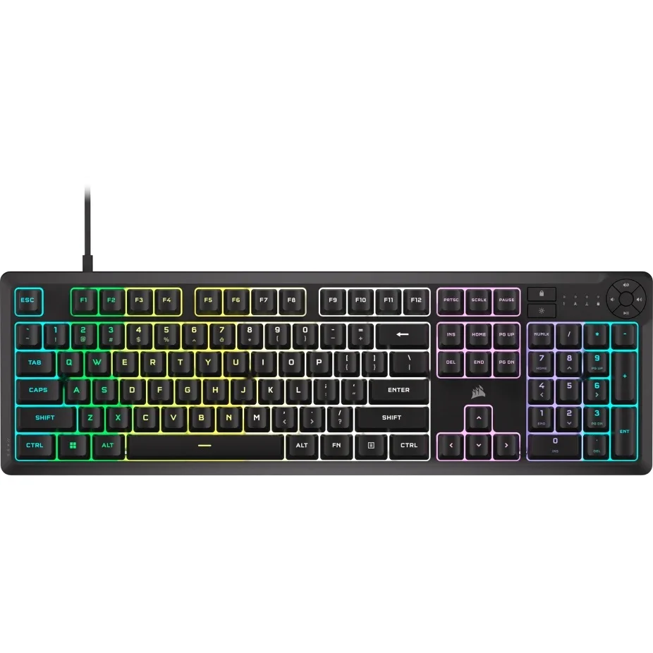 كيبورد ألعاب Corsair K55 CORE RGB أسود - CH-9226C65-NA - Image 5