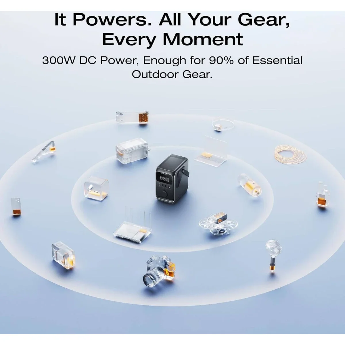 EcoFlow TRAIL 300 DC Portable Power Station 288Wh LiFePO4, 300W DC Output - Thumbnail 8