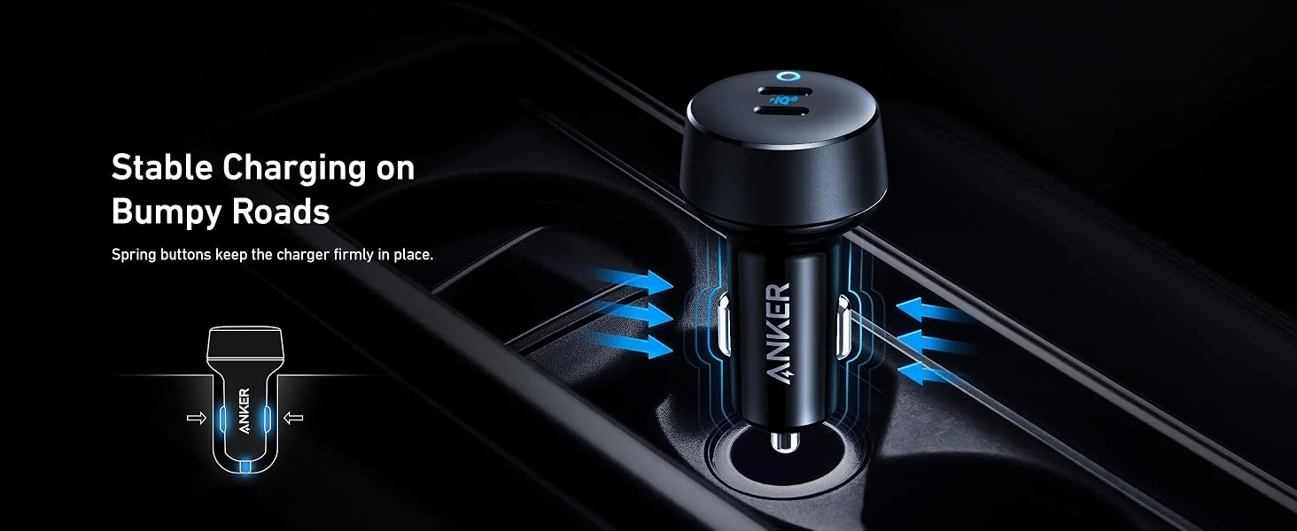 شاحن سيارة Anker PowerDrive III Duo بقدرة 40 واط ومنفذين USB-C - Thumbnail 10
