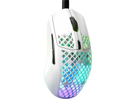 ماوس ألعاب SteelSeries Aerox 3 سلكي بدقة 8500 DPI، Snow
