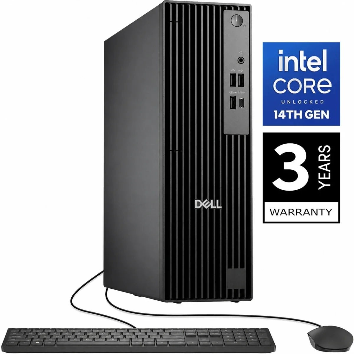 Dell Pro Slim QCS1250 Desktop 14th Gen Intel Core i7-14700 16GB RAM 1TB SSD Black - Image 1
