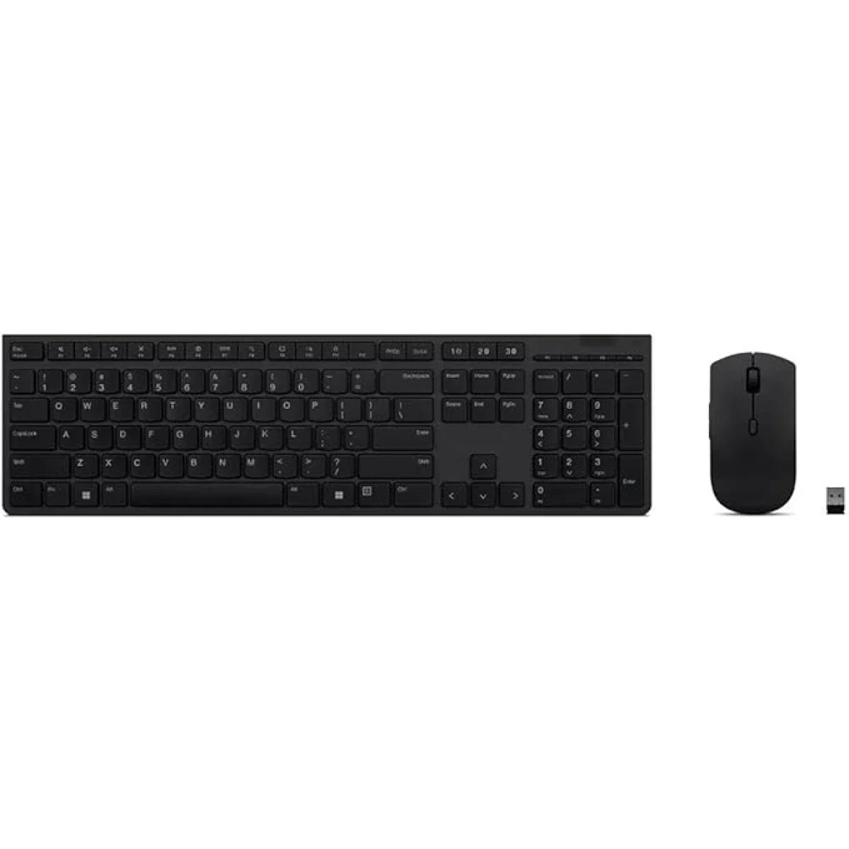 مجموعة Lenovo Professional Slim لاسلكية قابلة لإعادة الشحن لوحة مفاتيح وفأرة بتخطيط عربي/إنجليزي - Image 2