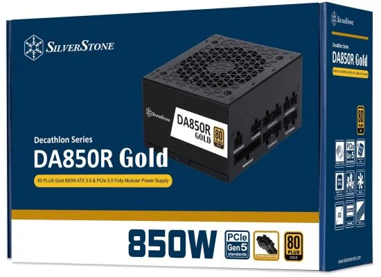 SilverStone DA850R Gold 850W ATX 3.1 Fully Modular 80 PLUS Gold Power Supply - Image 4