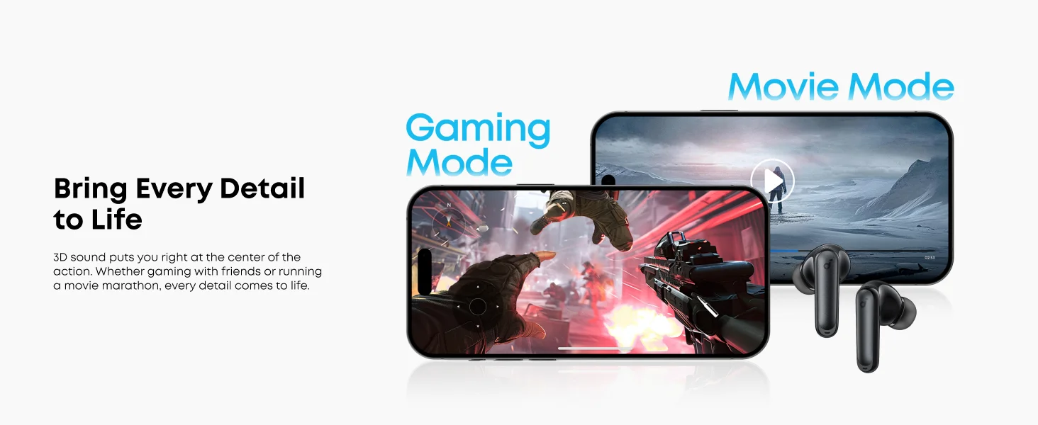 سماعات أذن Anker Soundcore P41i لاسلكية بعزل ضوضاء تكيفي مع علبة شحن 3000mAh، أبيض - Image 21