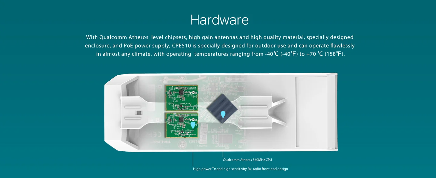 TP-LINK CPE510 5GHz N300 Outdoor Wireless Bridge 13dBi 15km+ PoE - Thumbnail 8
