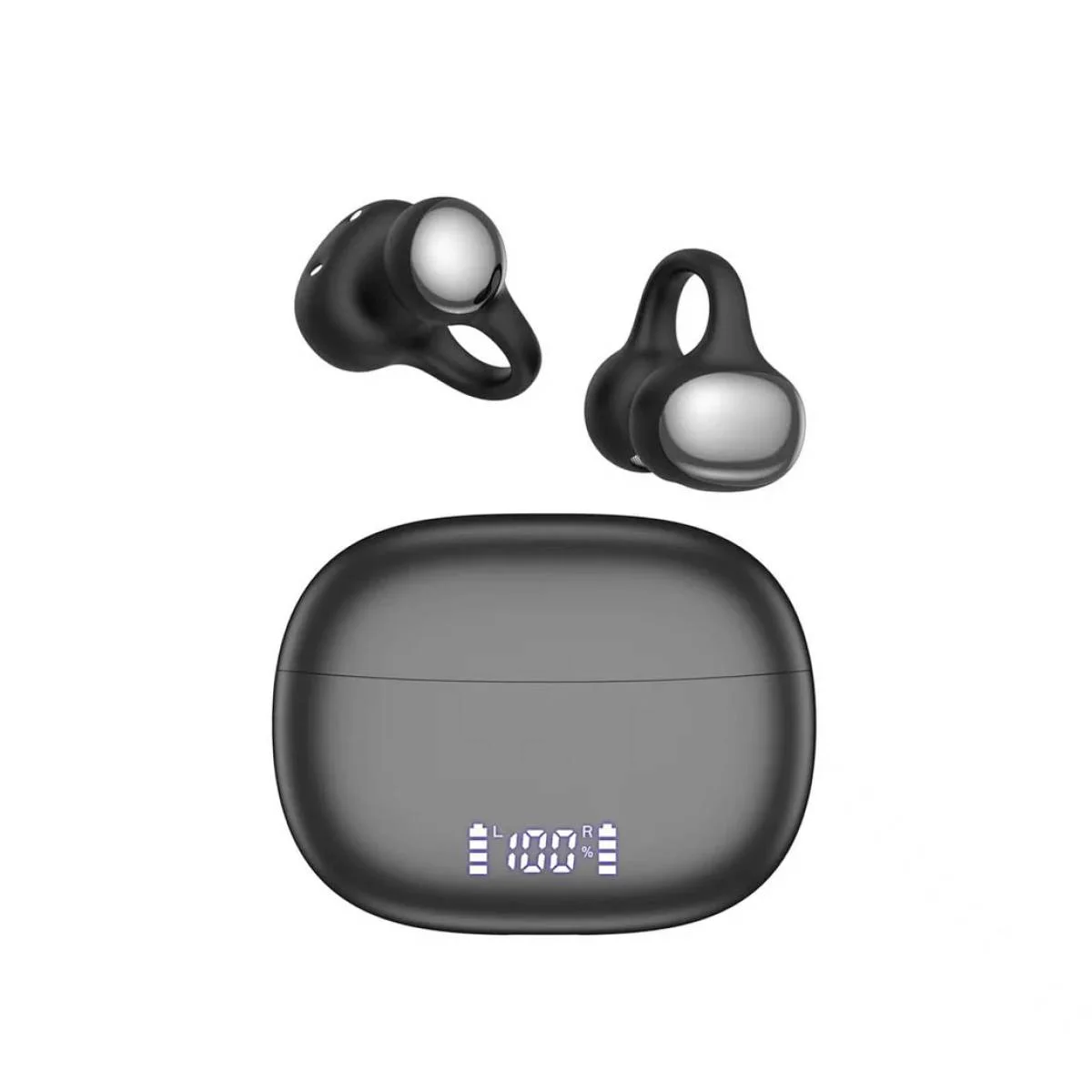 WIWU Ai302 Wireless AI Translation Open-Ear Earbuds, IPX4, 4-Mic ENC, Type-C, 60H, Black - Thumbnail 6