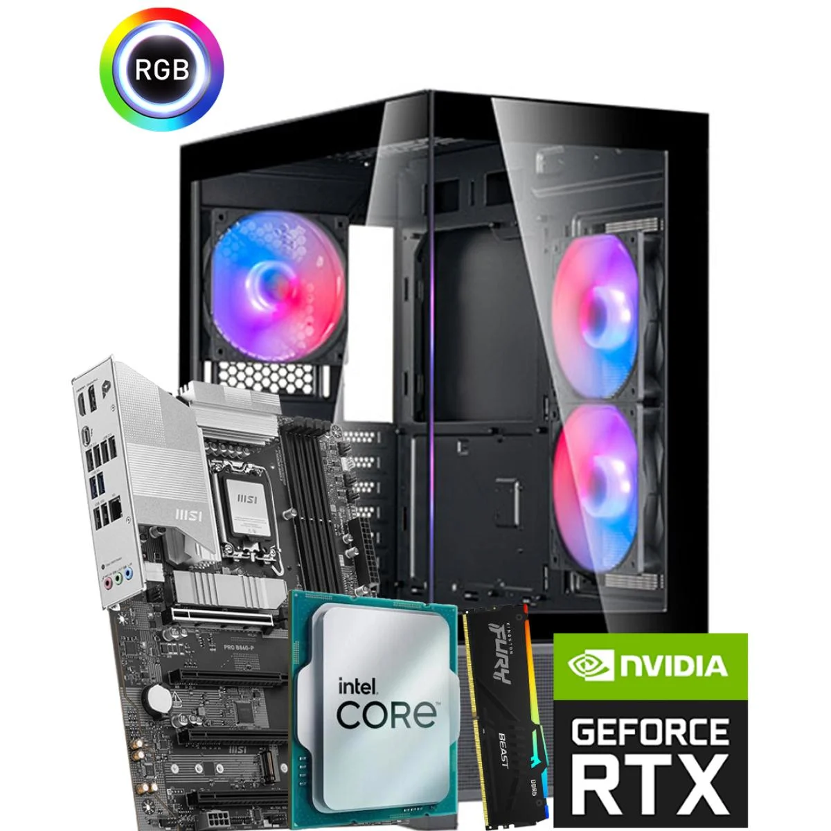 Intel Core Ultra 5 245KF RTX 5070 12GB Gaming PC Build with 16GB DDR5 RAM