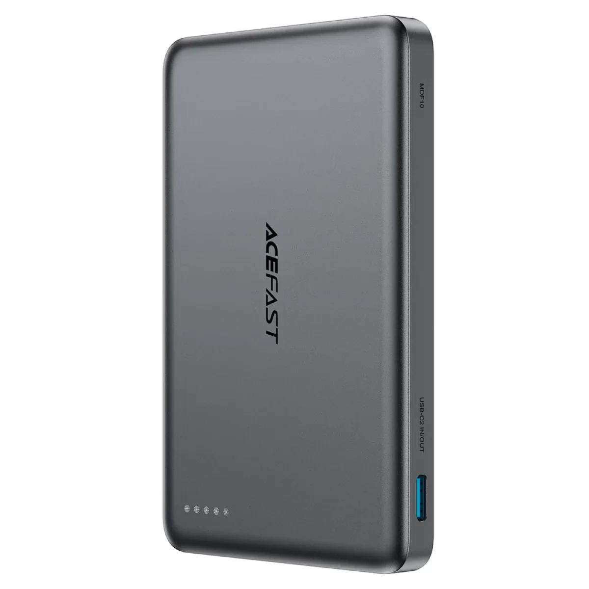 باور بانك ACEFAST M35 5000mAh 18W بشحن لاسلكي مغناطيسي 15W – رمادي معدني - Image 4