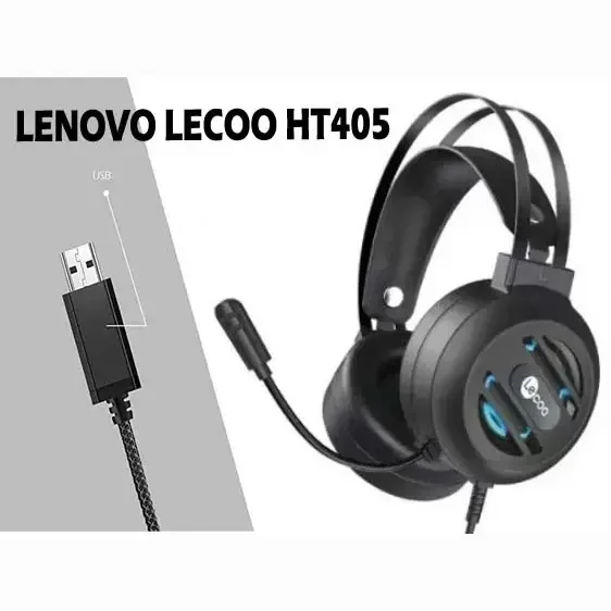 سماعة ألعاب Lecoo HT405 سلكية USB - Thumbnail 2