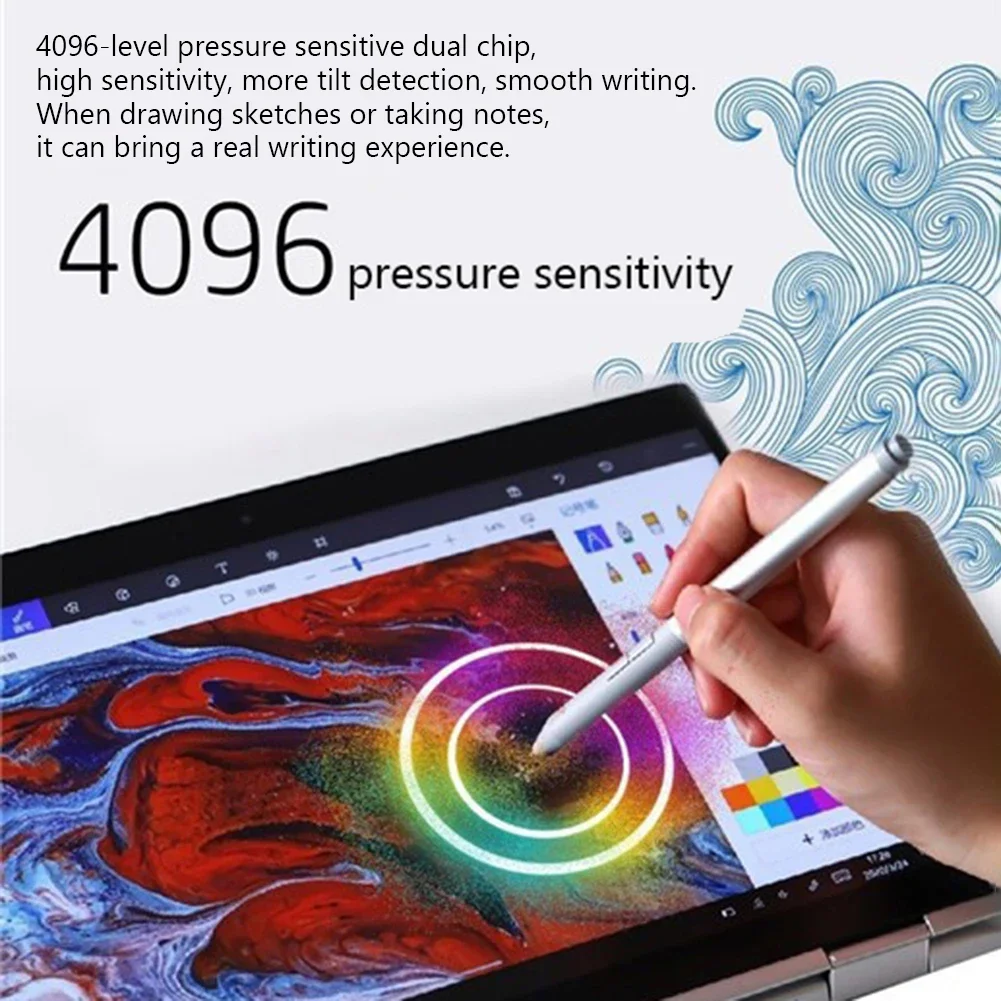 HP Rechargeable G3 Active Stylus Pen, Natural Silver, 4096 Pressure Levels - Thumbnail 7