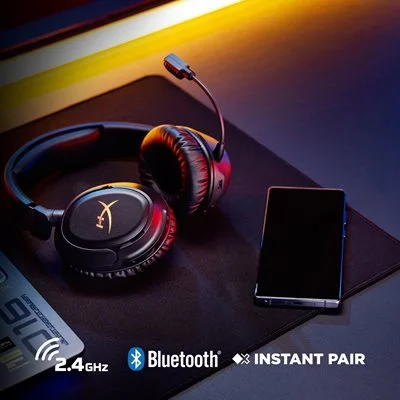Hyper X Cloud Flight 2 Wireless Gaming Headset with RGB, 100-Hour Battery, 2.4GHz & Bluetooth - White - Thumbnail 15