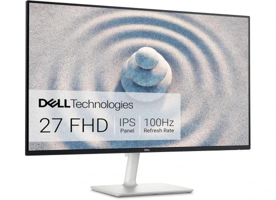Dell S2725H 27-Inch IPS 100Hz Full HD Monitor with Dual 5W Speakers, 2x HDMI, White