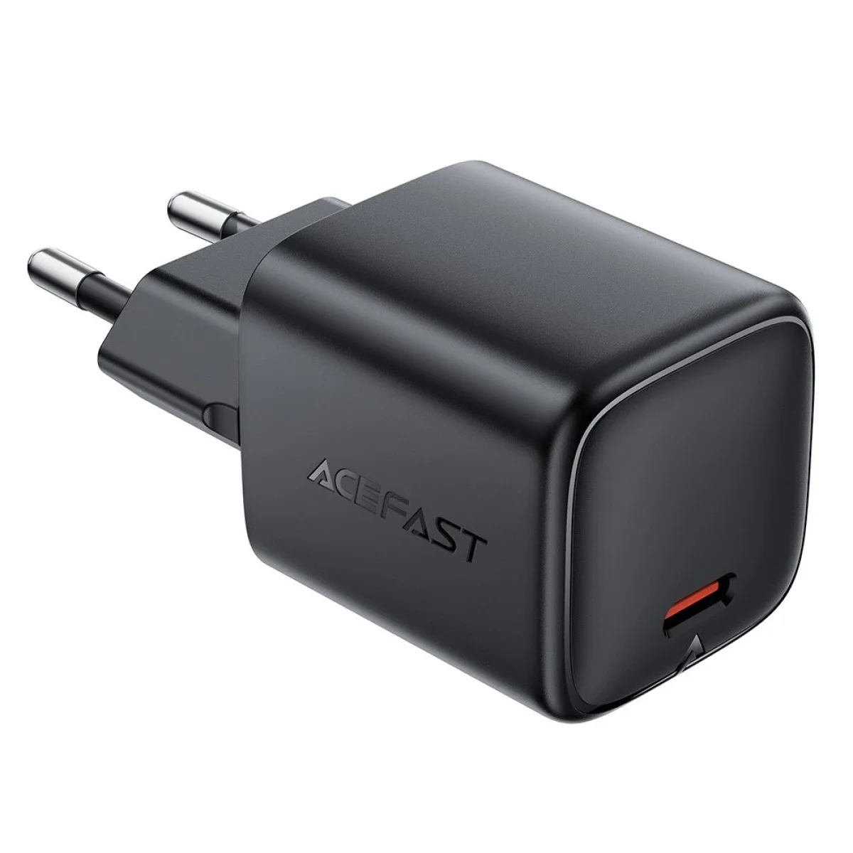 ACEFAST A119 45W USB-C GaN PD Wall Charger with EU Plug - Black - Image 2