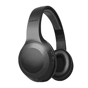 Promate LaBoca Wired & Wireless Bluetooth 5.0 Headphones with Deep Bass, MicroSD Playback, Built-In Mic and 5H Playtime - Black - Thumbnail 9
