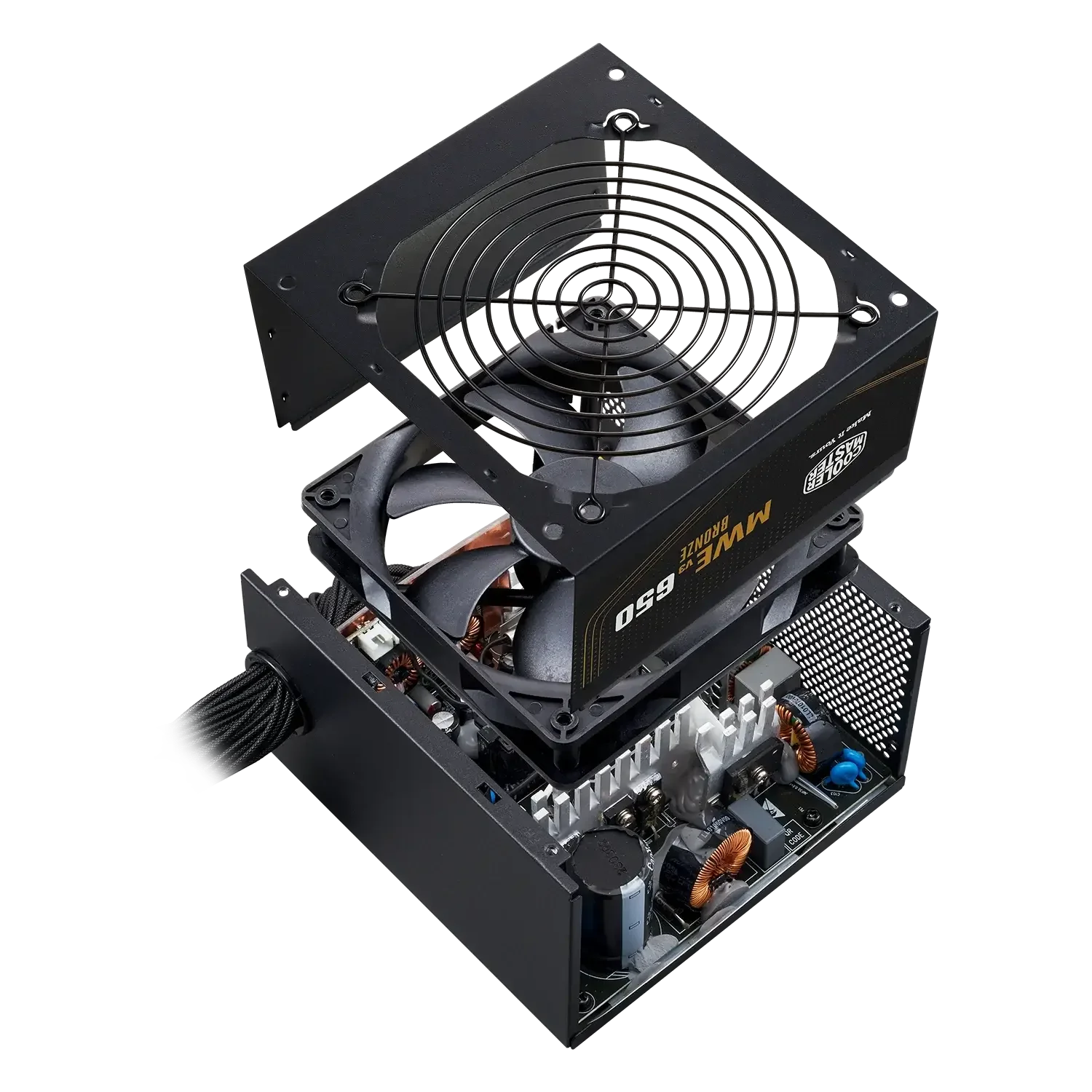 Cooler Master MWE Bronze 650 V3 650W 80 Plus Bronze ATX 3.1 Power Supply - Thumbnail 3