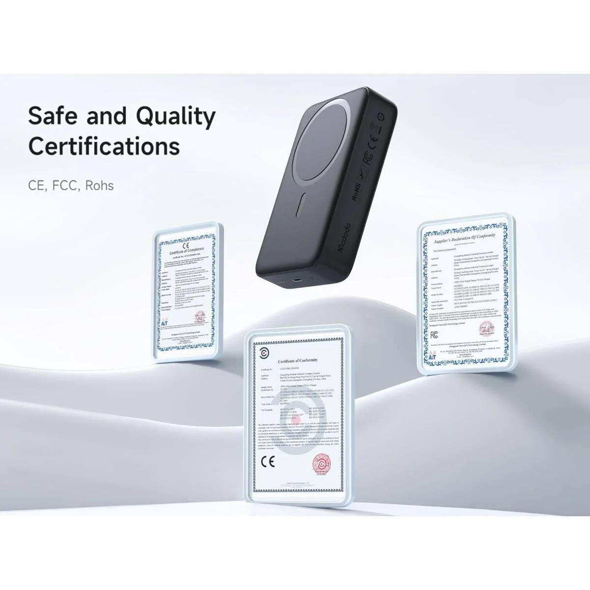 باور بانك Mcdodo MC-5021 مغناطيسي MagSafe لاسلكي 20000mAh PD 20W - Image 6