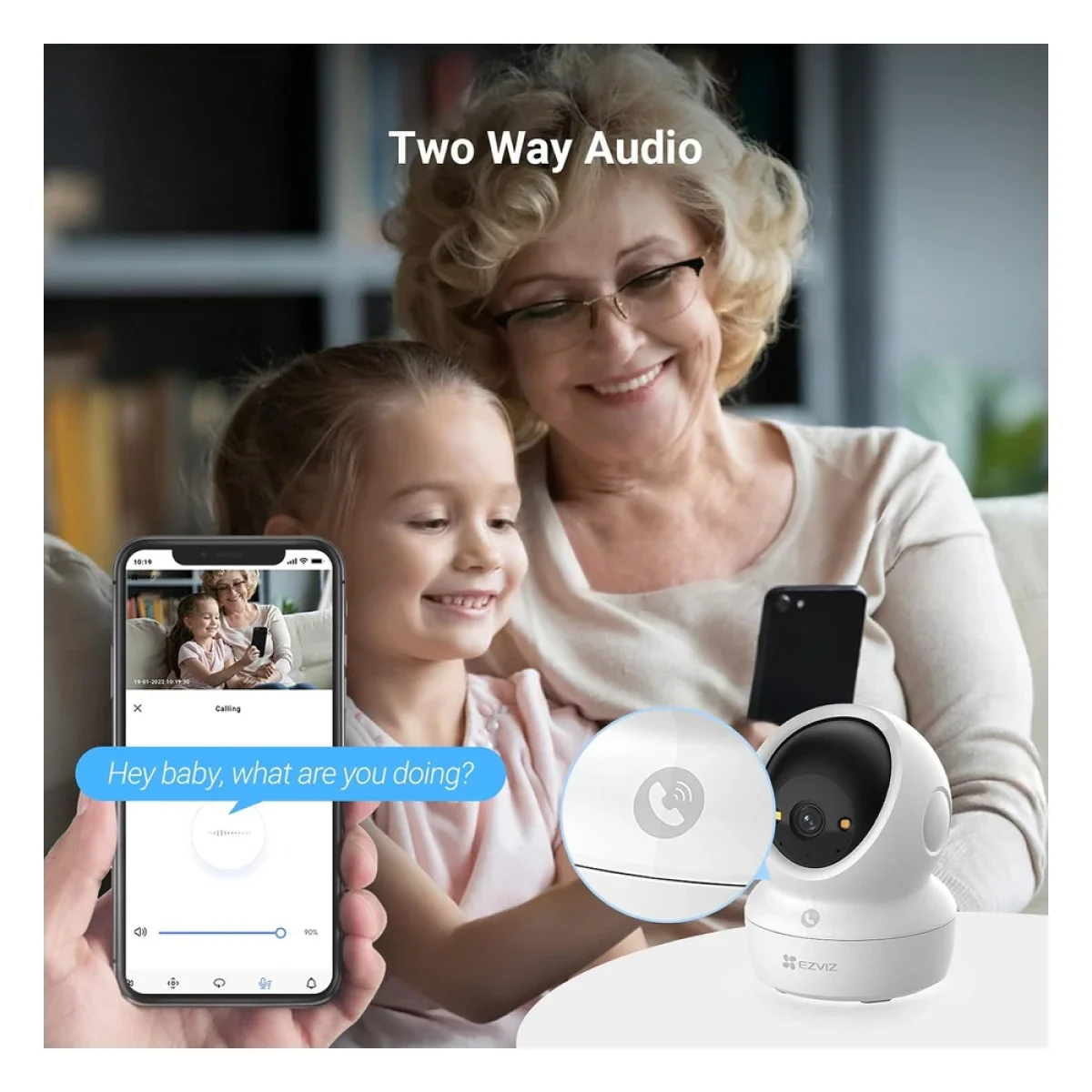 Ezviz H6C G1 4K Indoor Pan & Tilt Wi-Fi Camera with Human & Pet Detection - Thumbnail 5