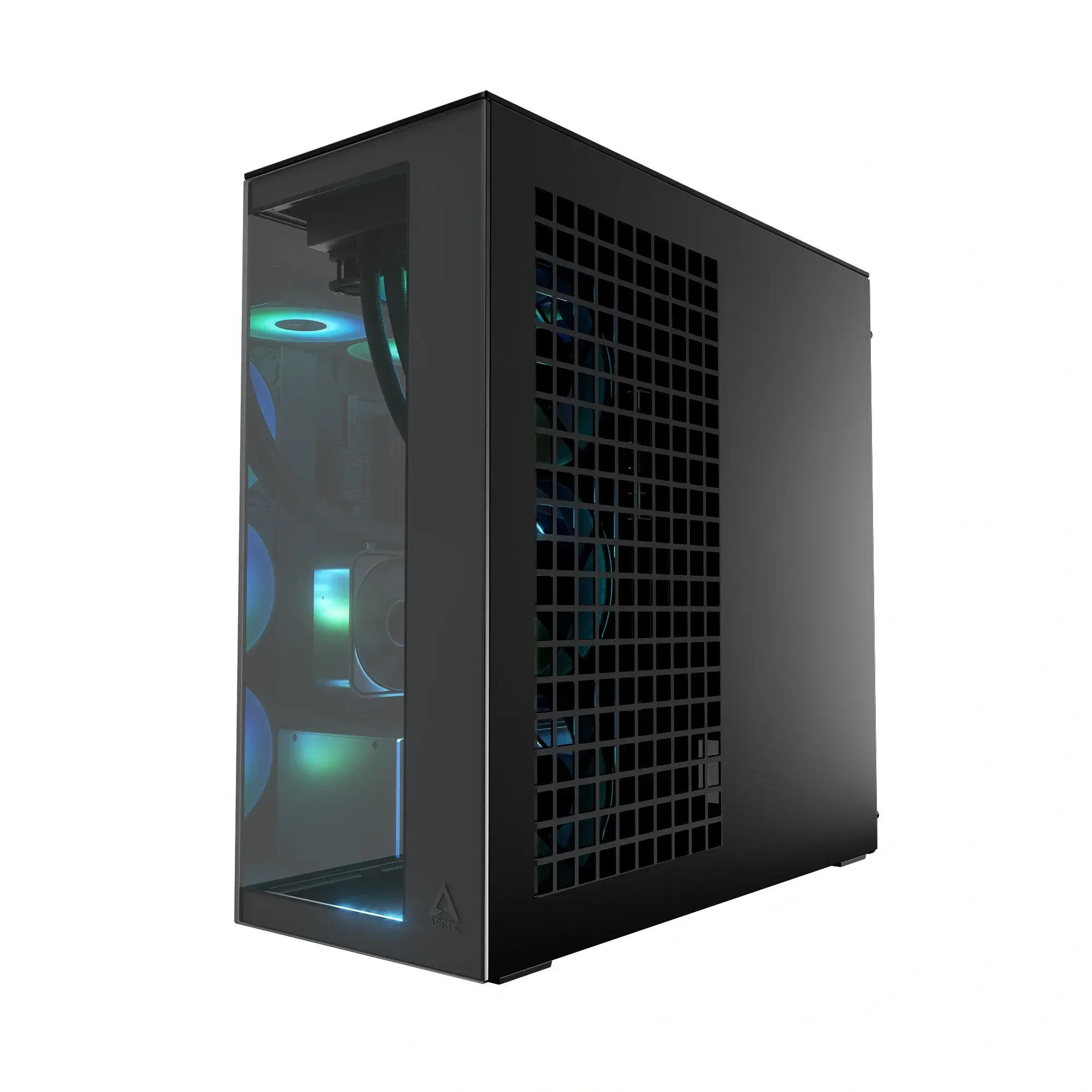 صندوق كمبيوتر ألعاب ARCTIC Xtender VG Black Mirror Glass Premium E-ATX مع تركيب عمودي لكرت الشاشة - Image 7