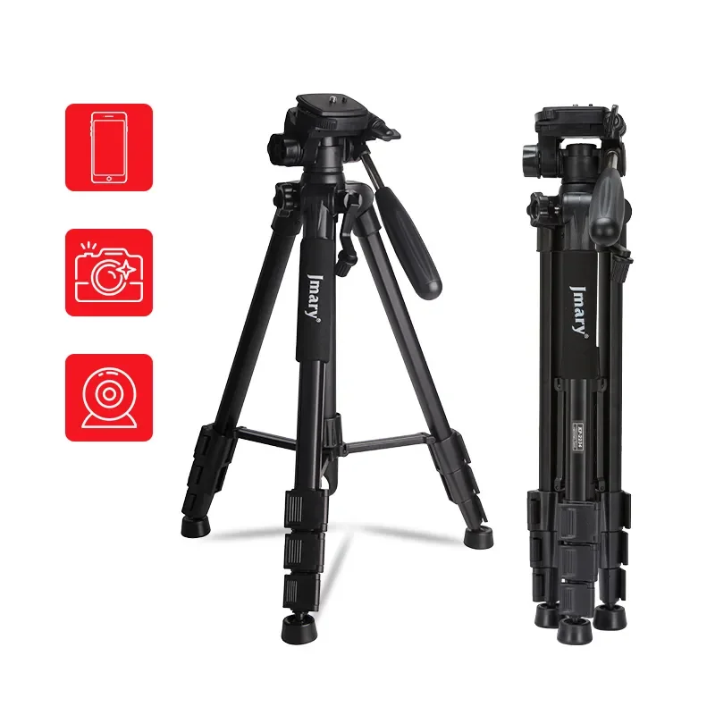 حامل ثلاثي احترافي Jmary KP-2234 من الألومنيوم 140M لكاميرات DSLR وGoPro والهواتف المحمولة - أسود - Image 10