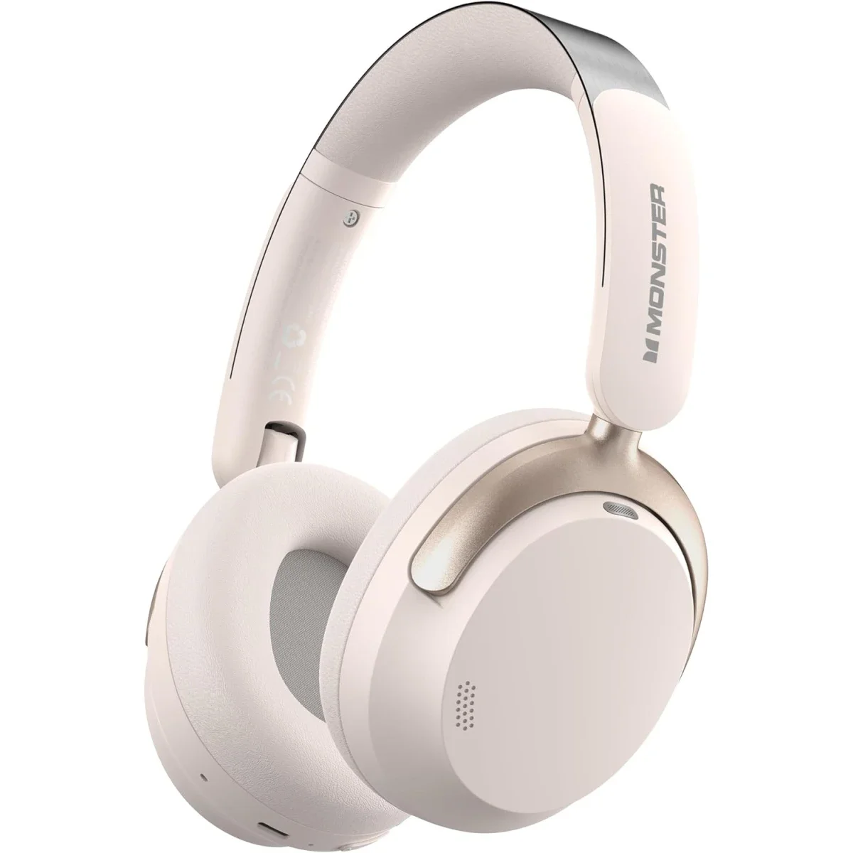 Monster Persona 3rd ANC Wireless Over-Ear Headphones with Mic, 70 Hours Playtime - White