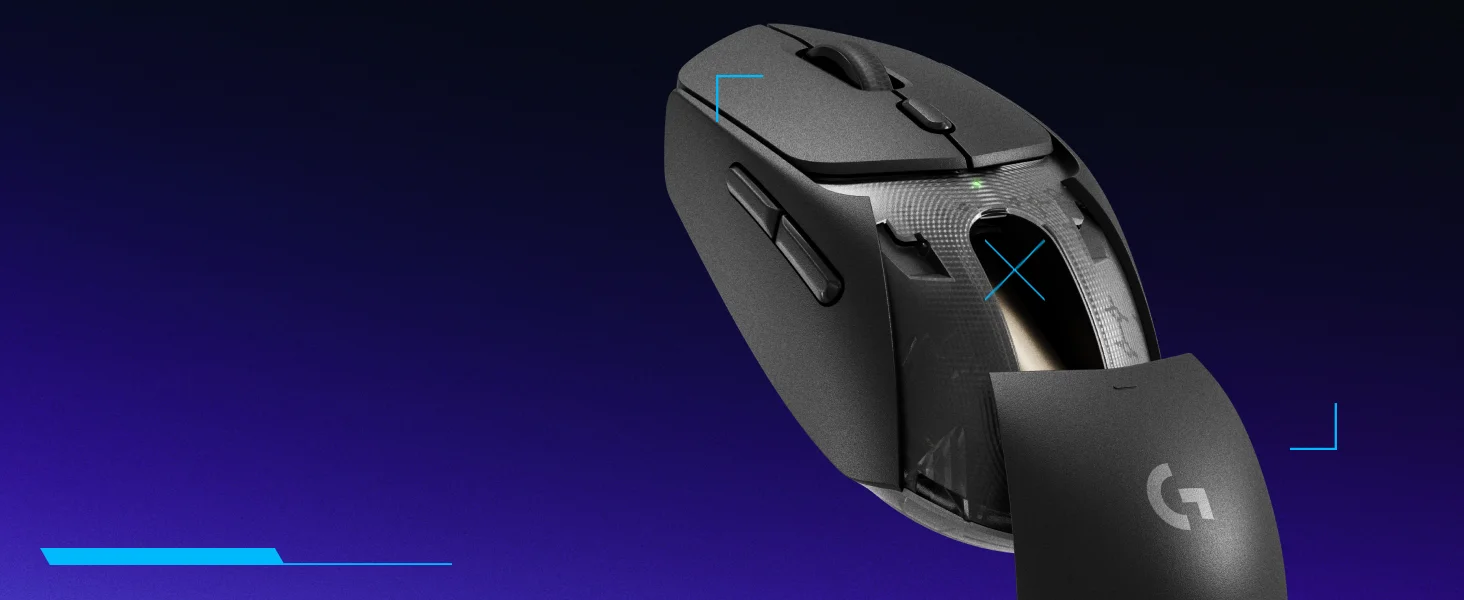 ماوس ألعاب لاسلكي Logitech G309 LIGHTSPEED بمستشعر HERO 25K - أبيض - Thumbnail 14