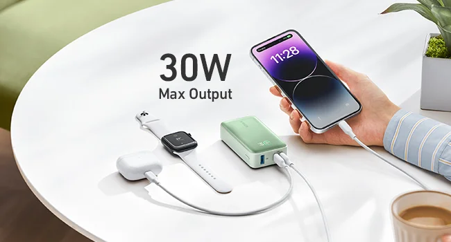 Anker 533 Power Bank PowerCore 30W 10000mAh Portable Charger Black - Thumbnail 9