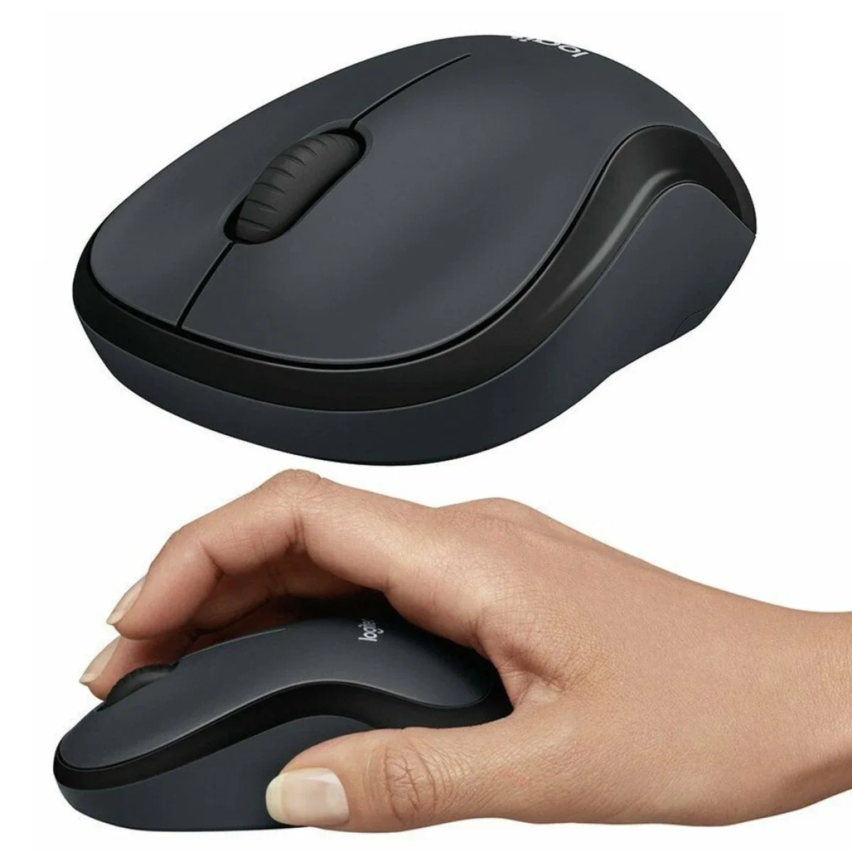 Logitech M220 Silent Wireless Mouse with 18-Month Battery Life - Charcoal - Thumbnail 5