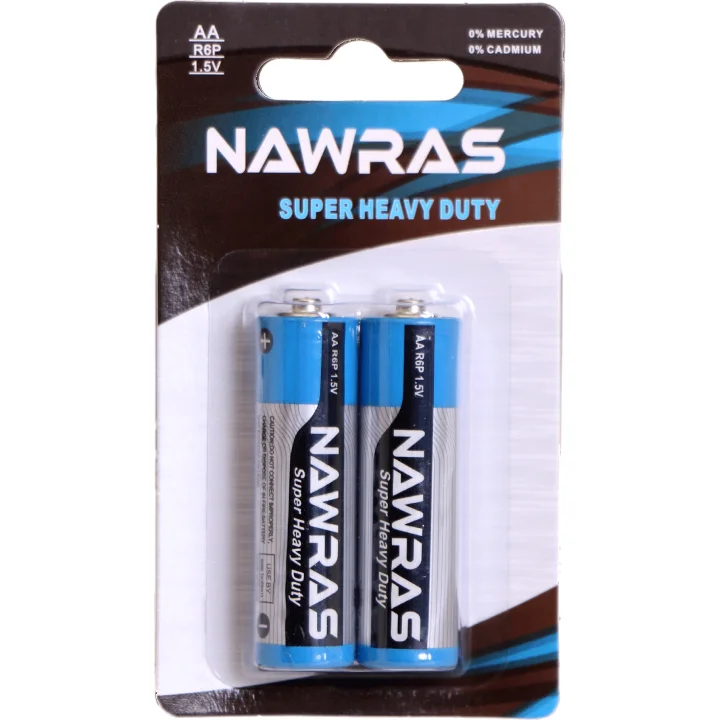 بطاريات Nawras AA بجهد 1.5 فولت – عبوة حبتين