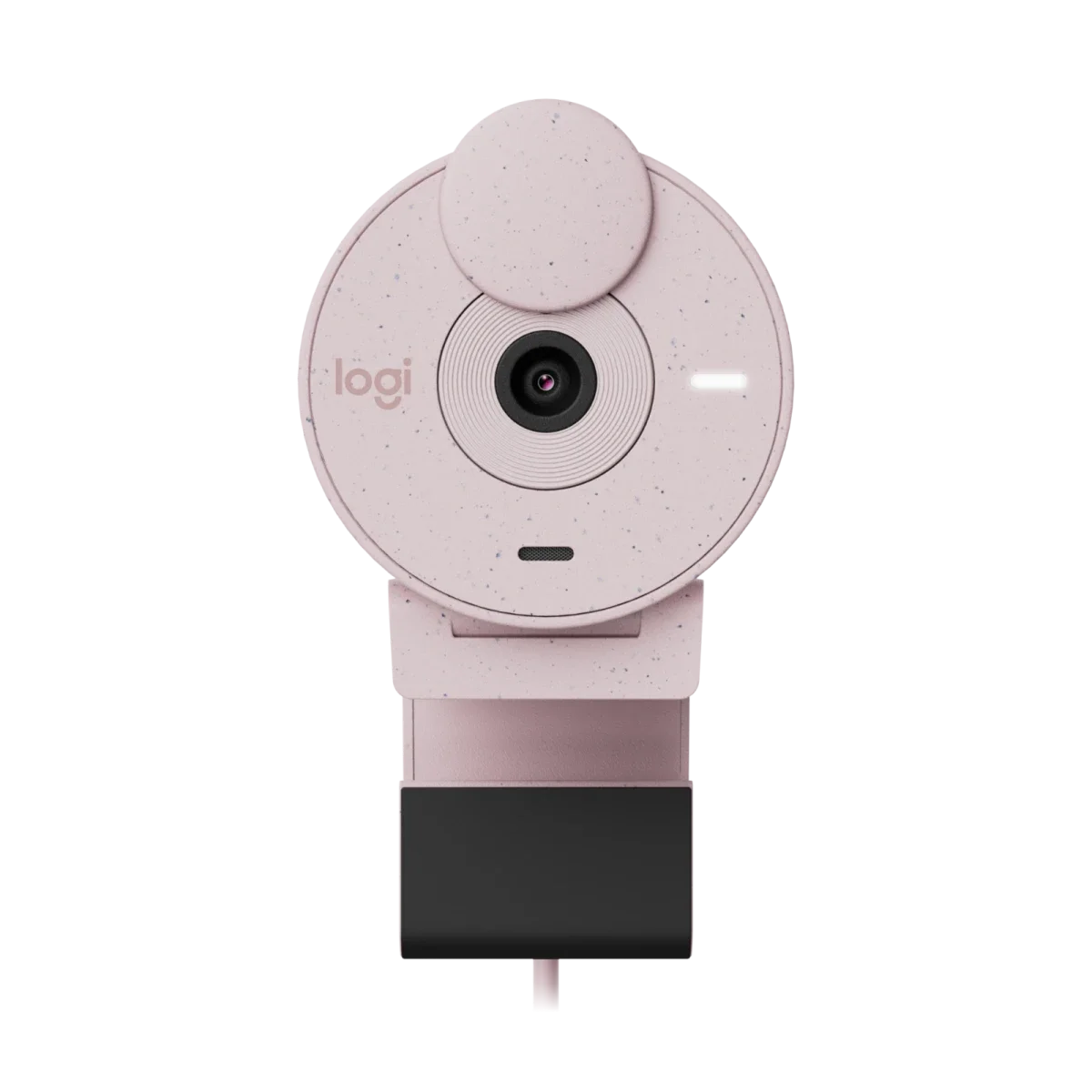كاميرا ويب Logitech BRIO 300 بدقة Full HD 1080p وUSB-C - وردي