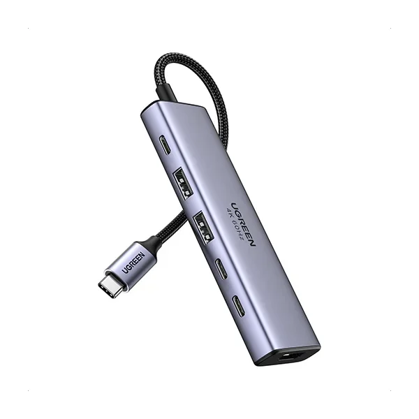 Ugreen 35999 USB-C 6-in-1 Multiport Adapter 4K 60Hz with USB 3.2 and PD 10Gbps - Image 1