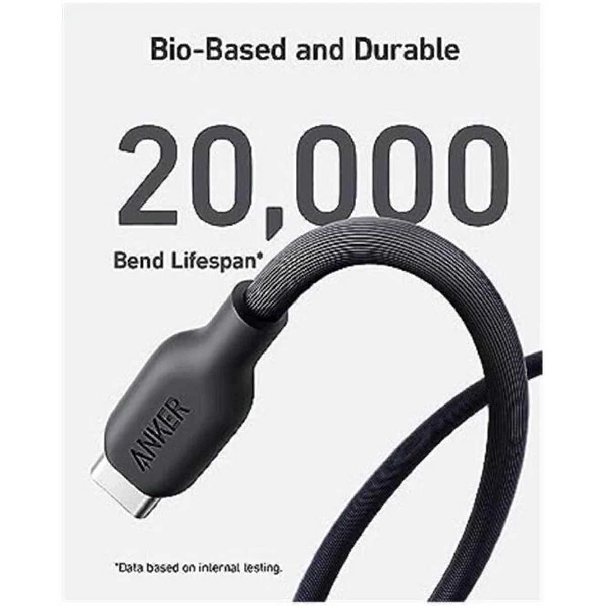 Anker 542 Bio-Based USB-C to Lightning Cable 1.8m Black - Thumbnail 6