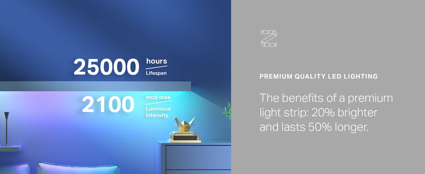 TP-LINK Tapo L930-5 RGBWIC Smart LED Light Strip 16.4Ft 1000 Lumens - Image 14