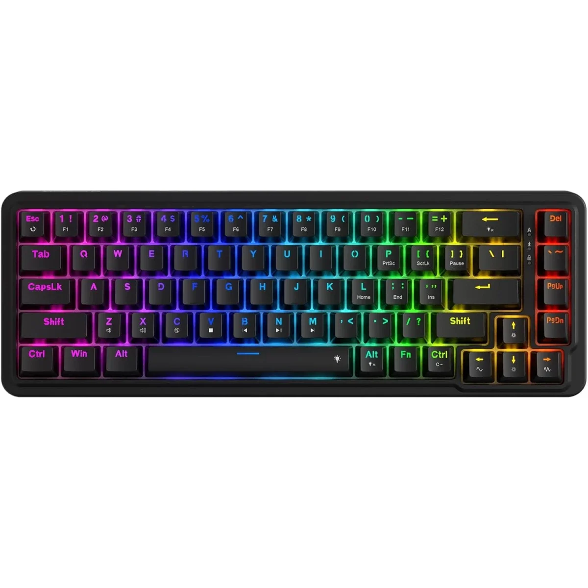Redragon K709 NOVA 65% Wired RGB Mechanical Gaming Keyboard, 68 Keys, Black