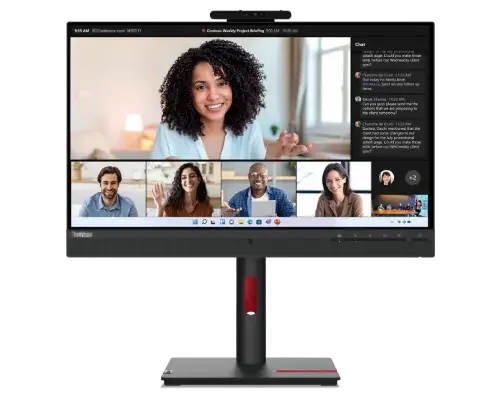 Lenovo ThinkVision T24mv-30 24-Inch IPS FHD 75Hz Conferencing Monitor with 5MP Webcam - Thumbnail 8