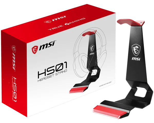 حامل سماعات MSI HS01 معدني بقاعدة مانعة للانزلاق وتنظيم للكابلات - Image 6