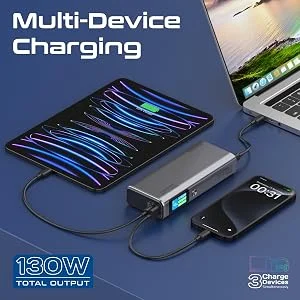 Promate Titan-130 20000mAh 130W Power Delivery Power Bank - Thumbnail 17