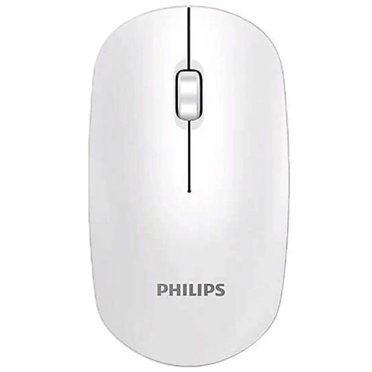 ماوس Philips M315 لاسلكي صامت قابل للشحن 1600 DPI - أبيض