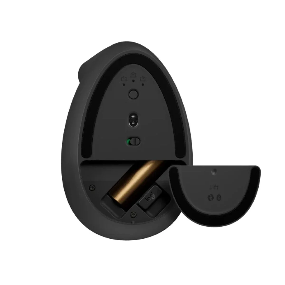Logitech Lift Vertical Ergonomic Wireless Mouse - Graphite - Thumbnail 5